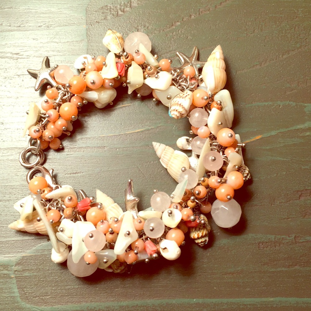Seashell and Bead Bracelet